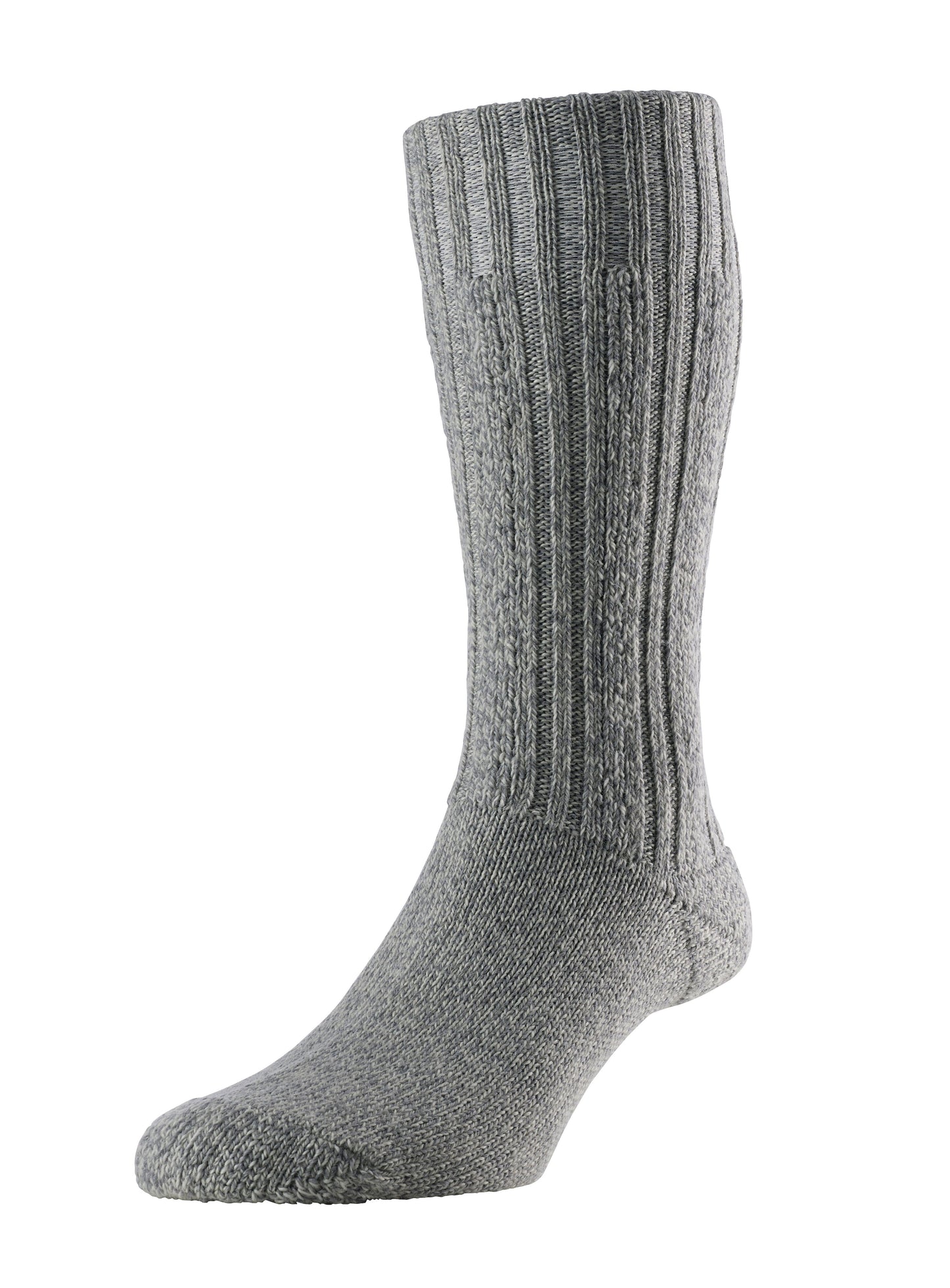 Merino Wool Boot Socks - Socks - Grey - THREADPEPPER