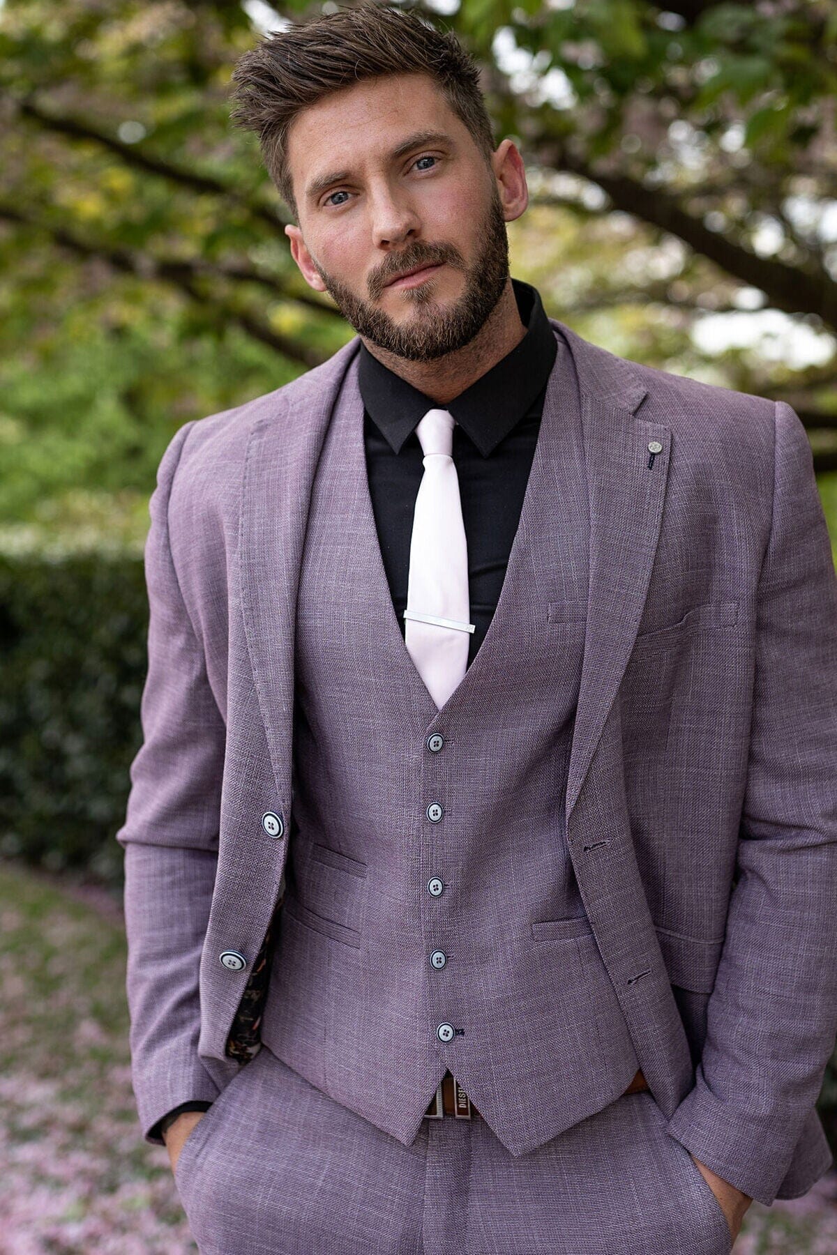 Miami Lilac 3 Piece Suit - Suits - 