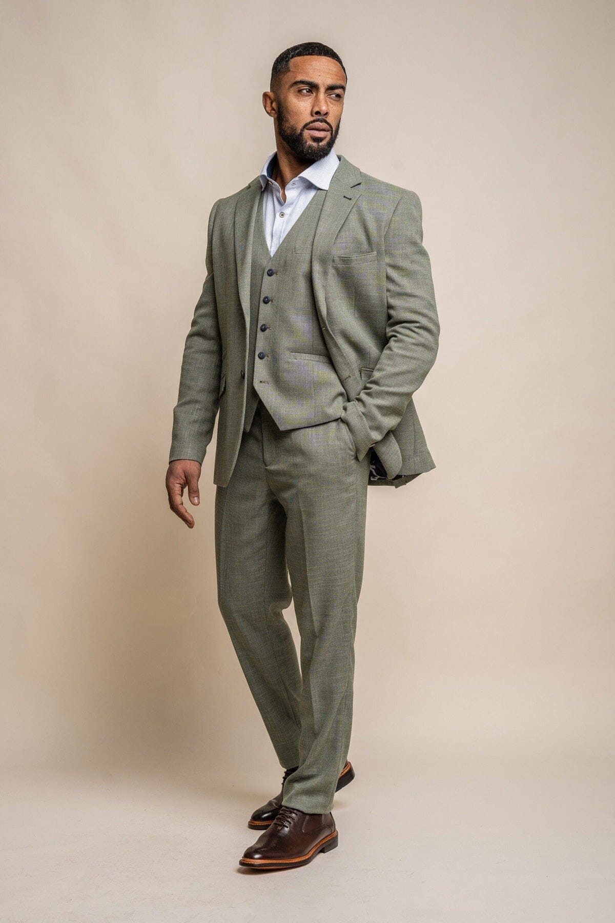 Miami Sage 3 Piece Suit - Blazers & Jackets - 