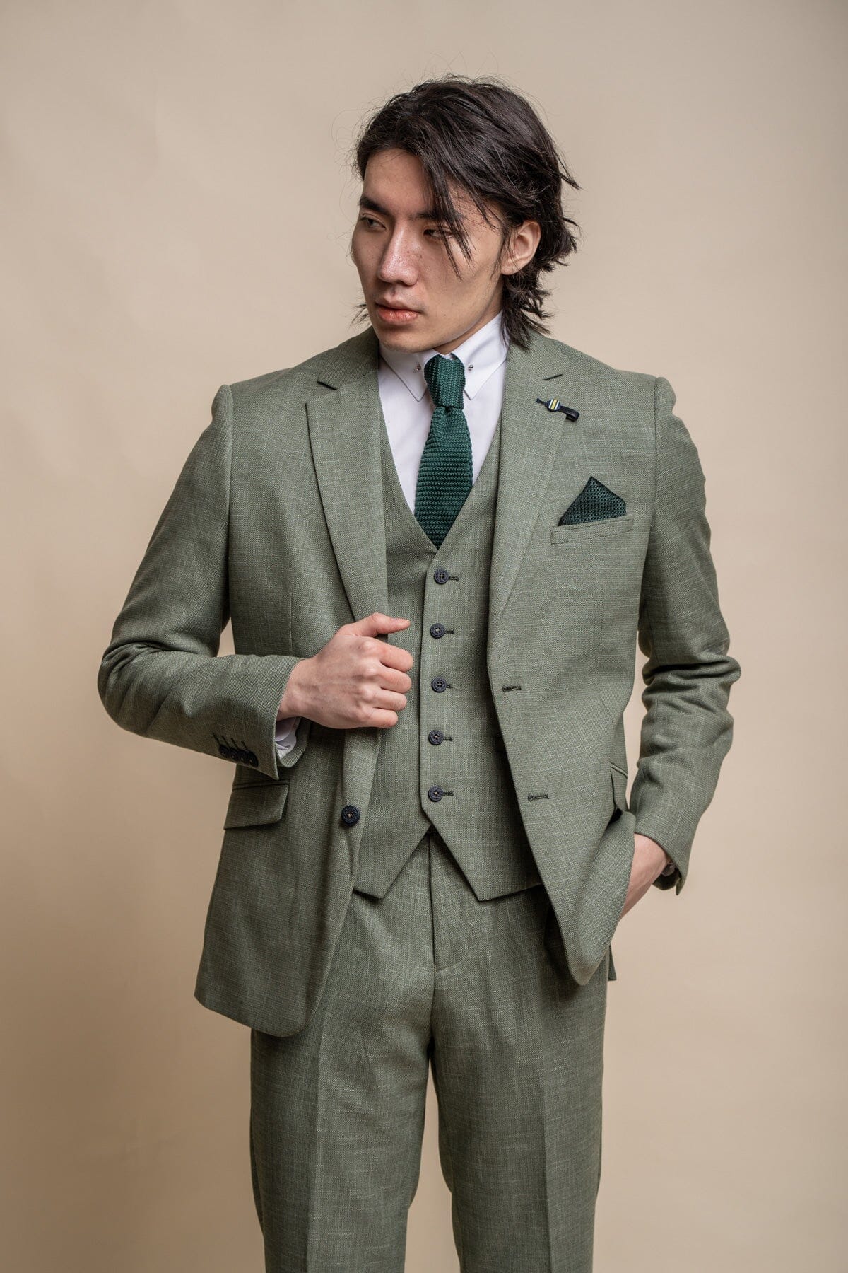 Miami Sage Suit Summer Wedding Man Suit Mens Green Wedding
