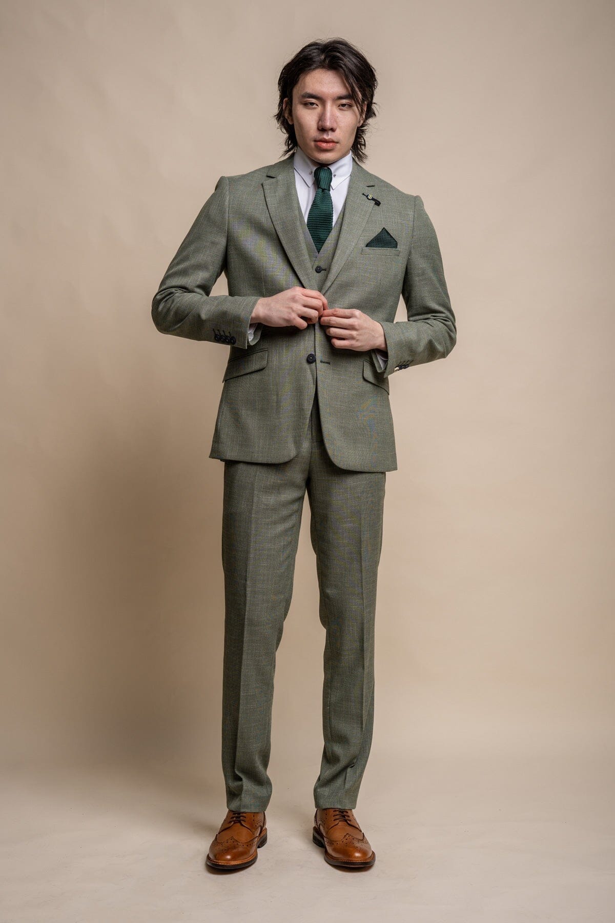 Miami Sage 3 Piece Suit - Suits - 