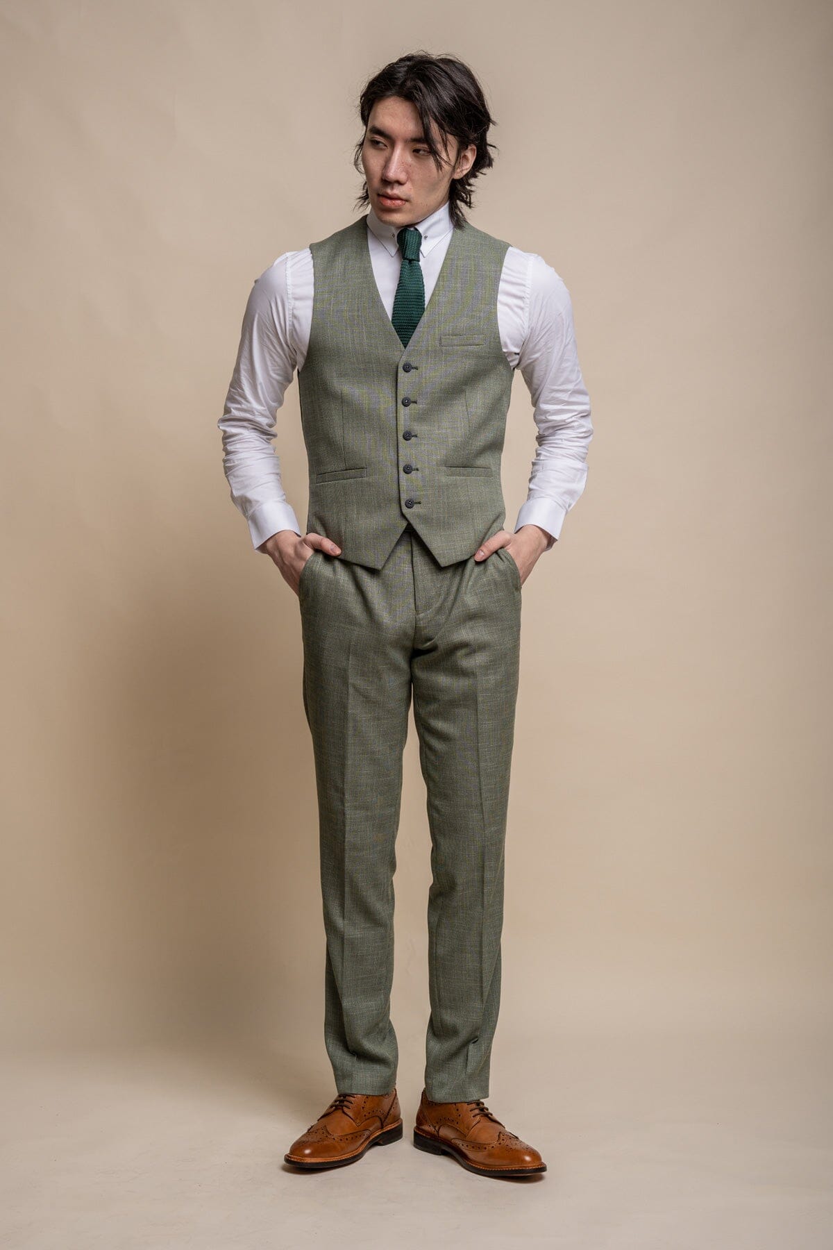 Miami Sage Waistcoat - Waistcoats - 