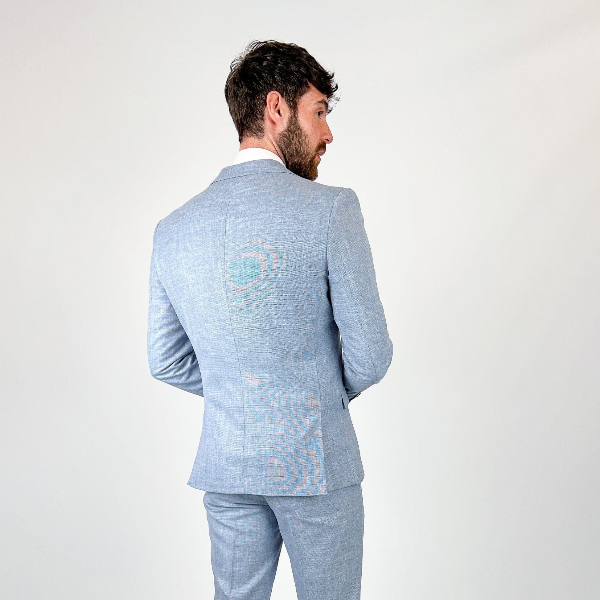 Miami Sky 3 Piece Wedding Suit - Blazers & Jackets - - THREADPEPPER