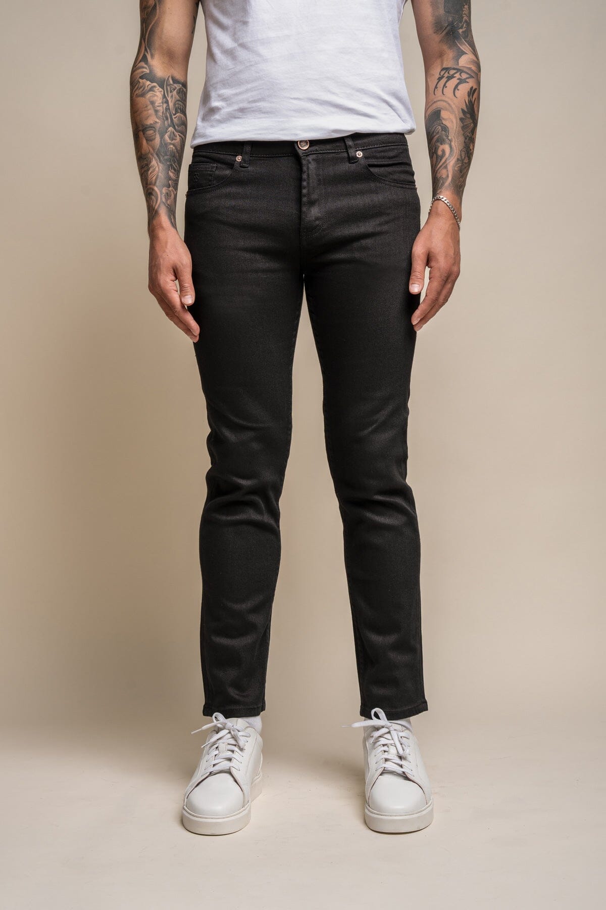 Milano Black Stretch Denim Jeans - Jeans - 30S 