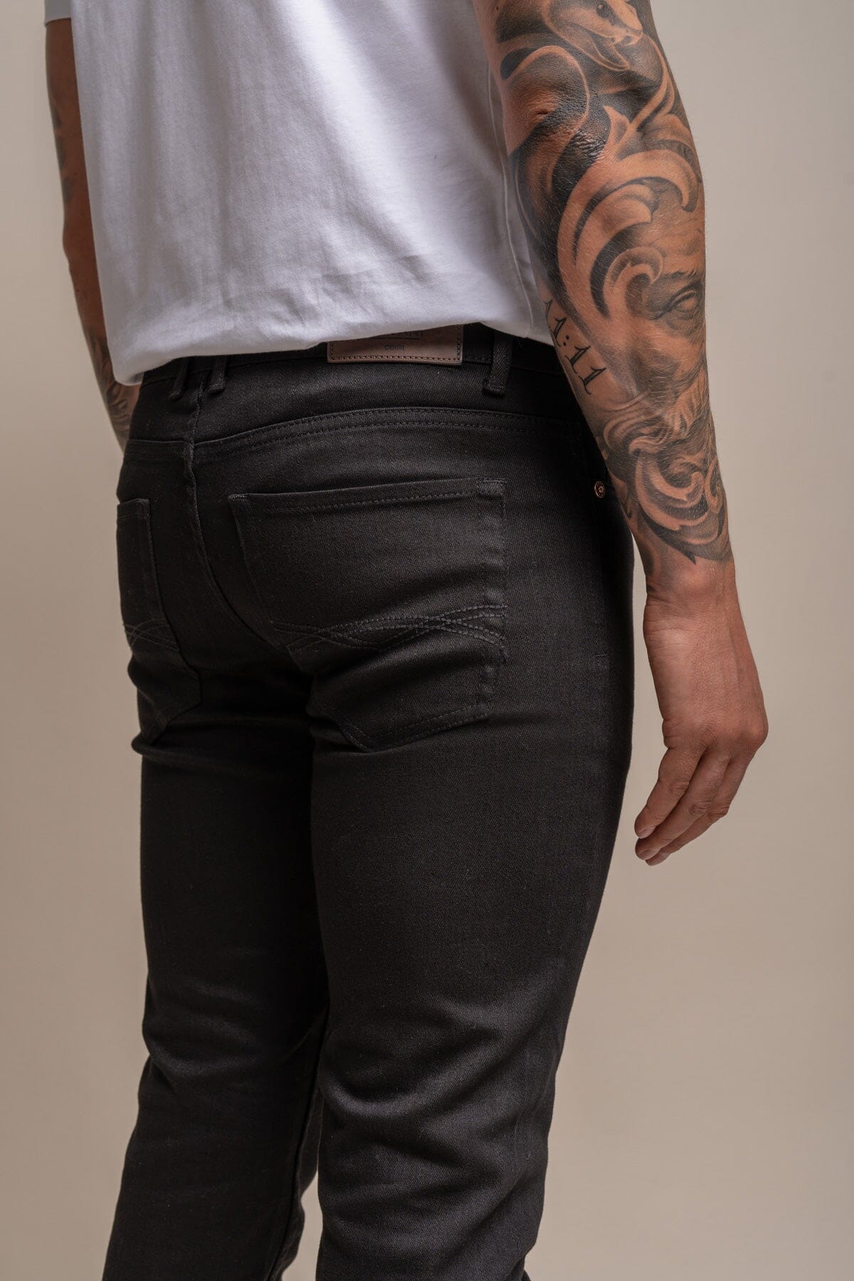 Milano Black Stretch Denim Jeans - Jeans - 