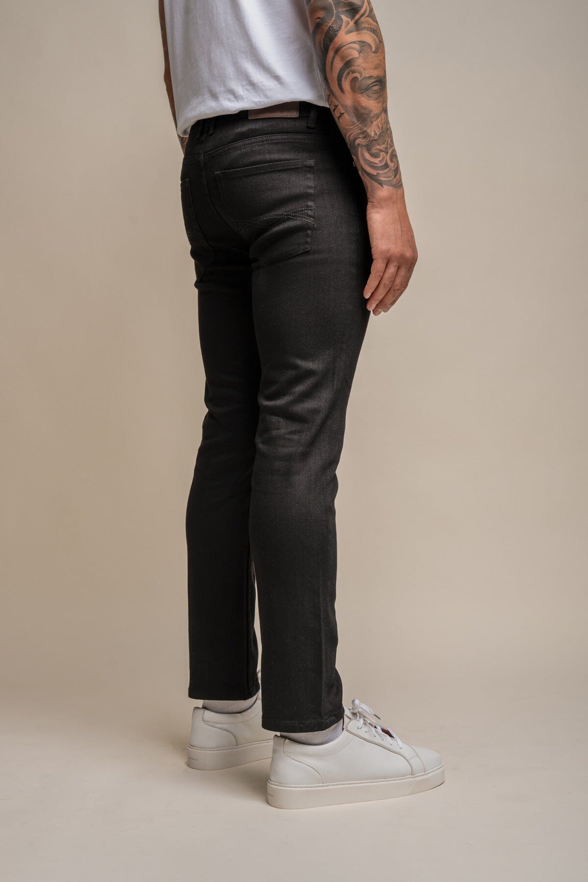 Milano Black Stretch Denim Jeans - Jeans - 
