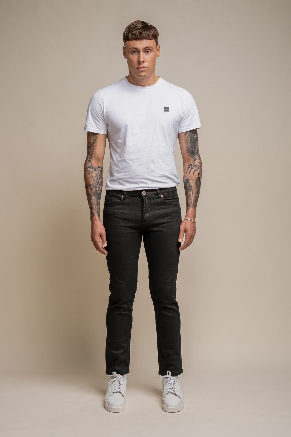 Milano Black Stretch Denim Jeans - Jeans - 