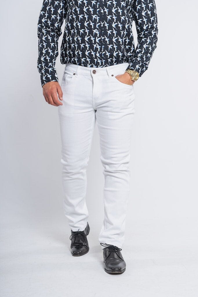 Milano Stretch Denim Jeans - Jeans - White 30S 