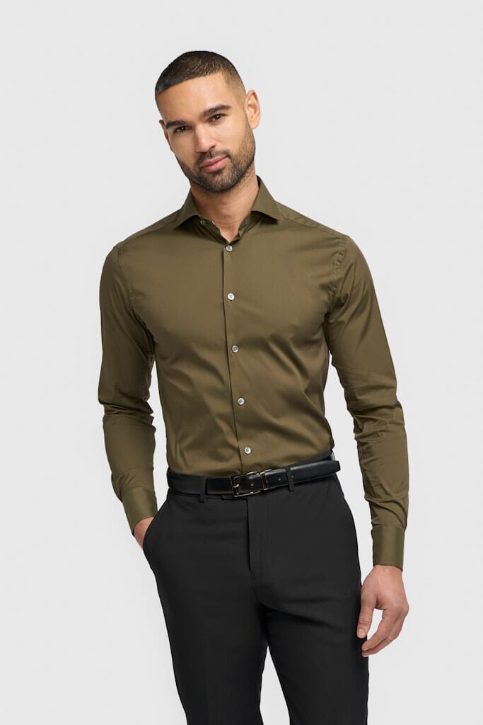 Monaco Shirt - Shirts - Olive S 
