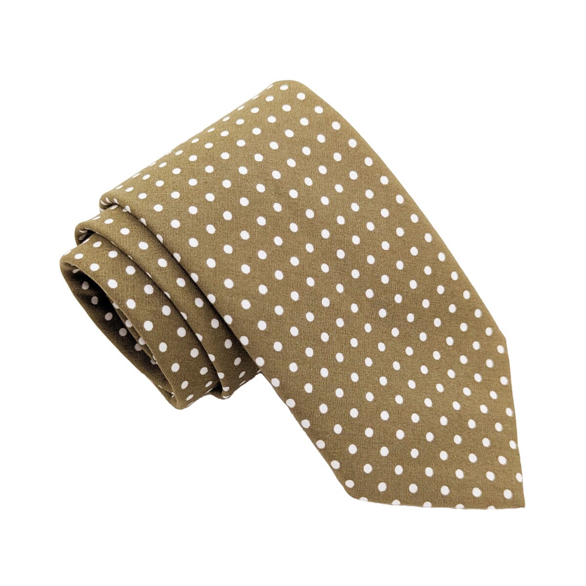 Moss Spot Cotton Tie - Ties - Tie Only 