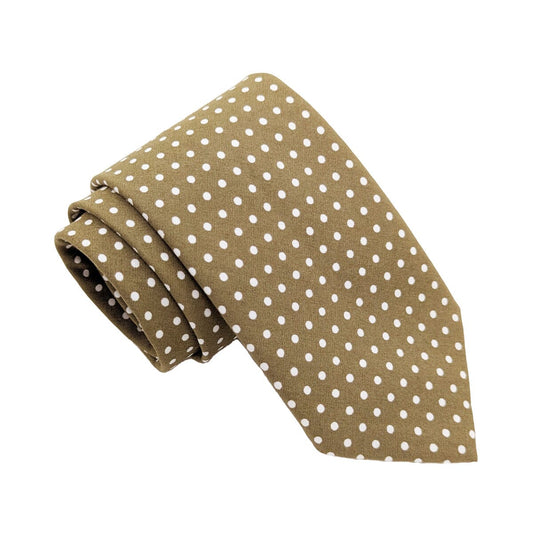 Moss Spot Cotton Tie - Ties - Tie Only 