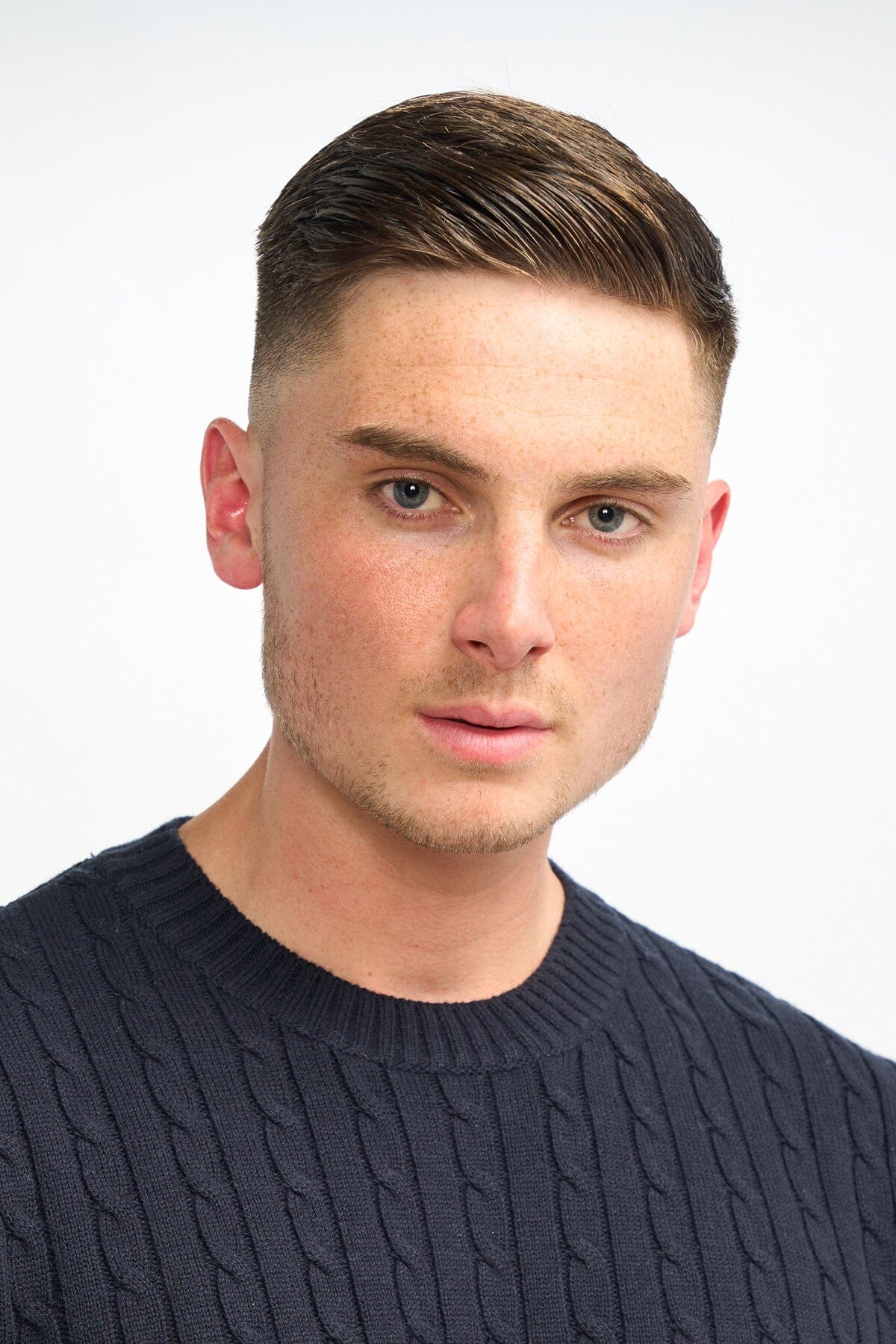 Navy Charcoal Crewneck Jumper - Jumpers - 