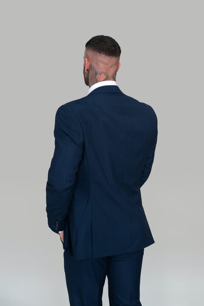 Navy Check Jacket - STOCK CLEARANCE - Blazers & Jackets Sale - 