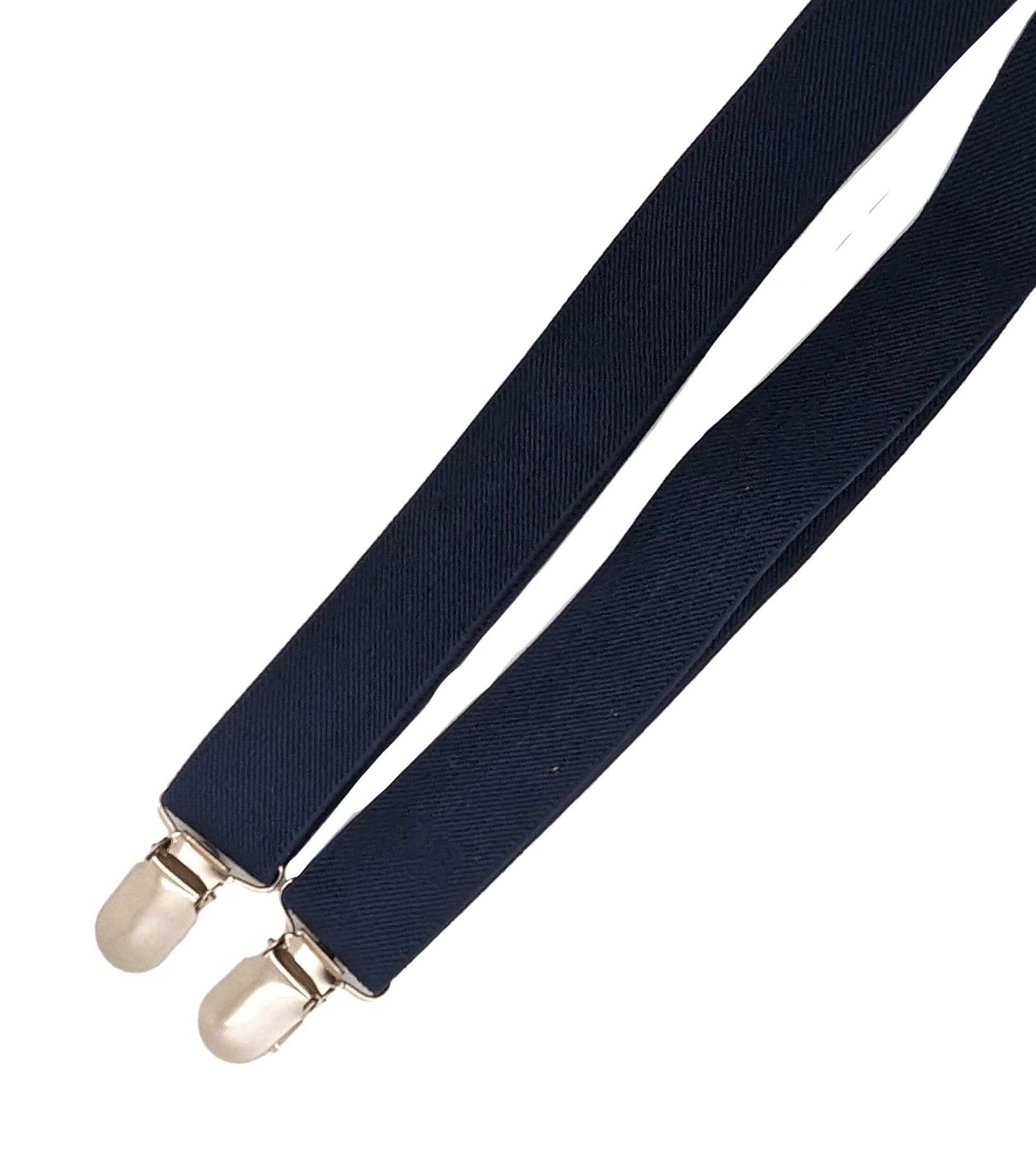 Navy Clip Braces - Braces - - THREADPEPPER