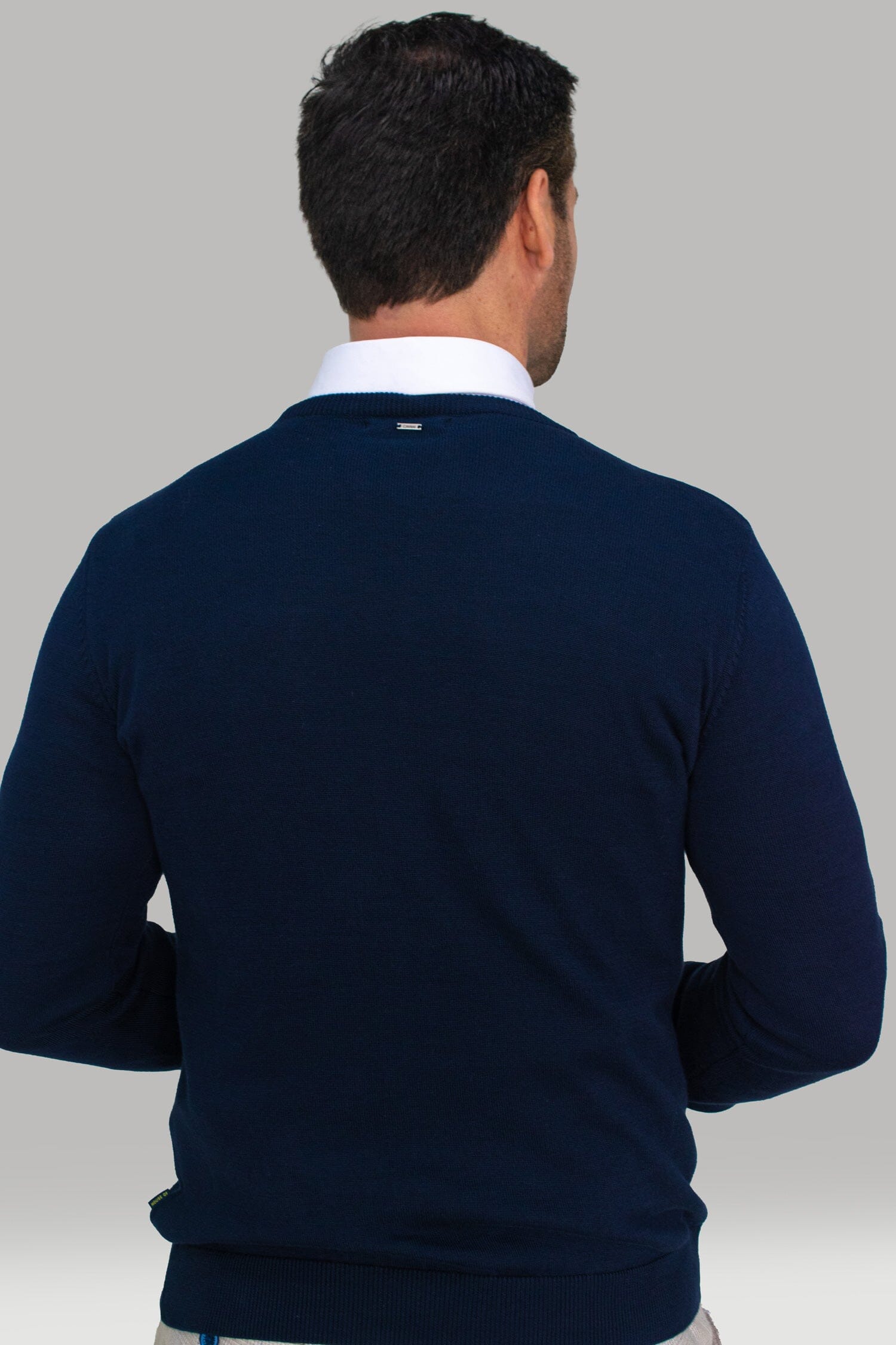 Navy Crewneck Jumper - Jumpers - - THREADPEPPER