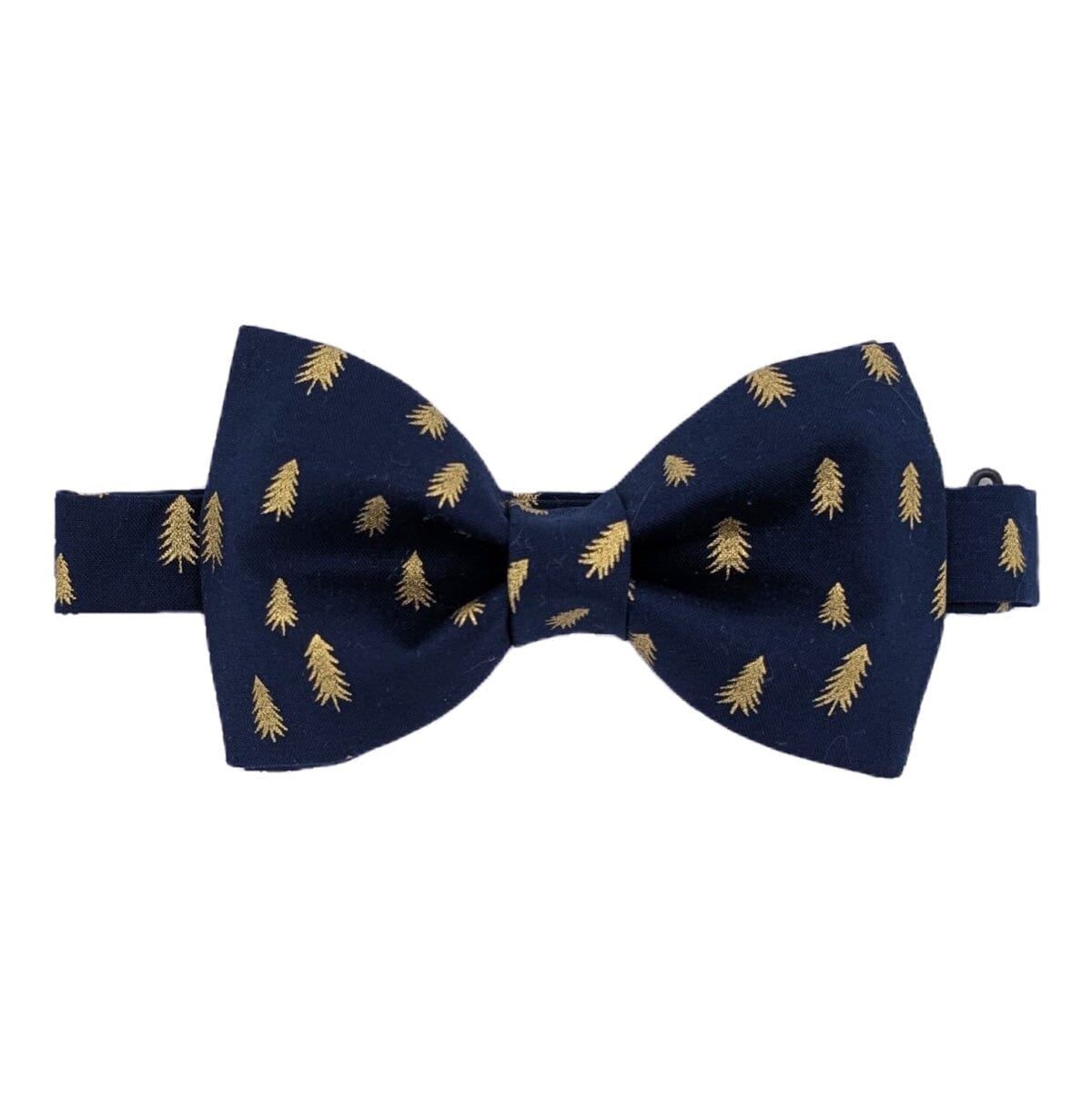 Navy & Gold Christmas Trees Bow Tie - Bow Ties - Pre-Tied 