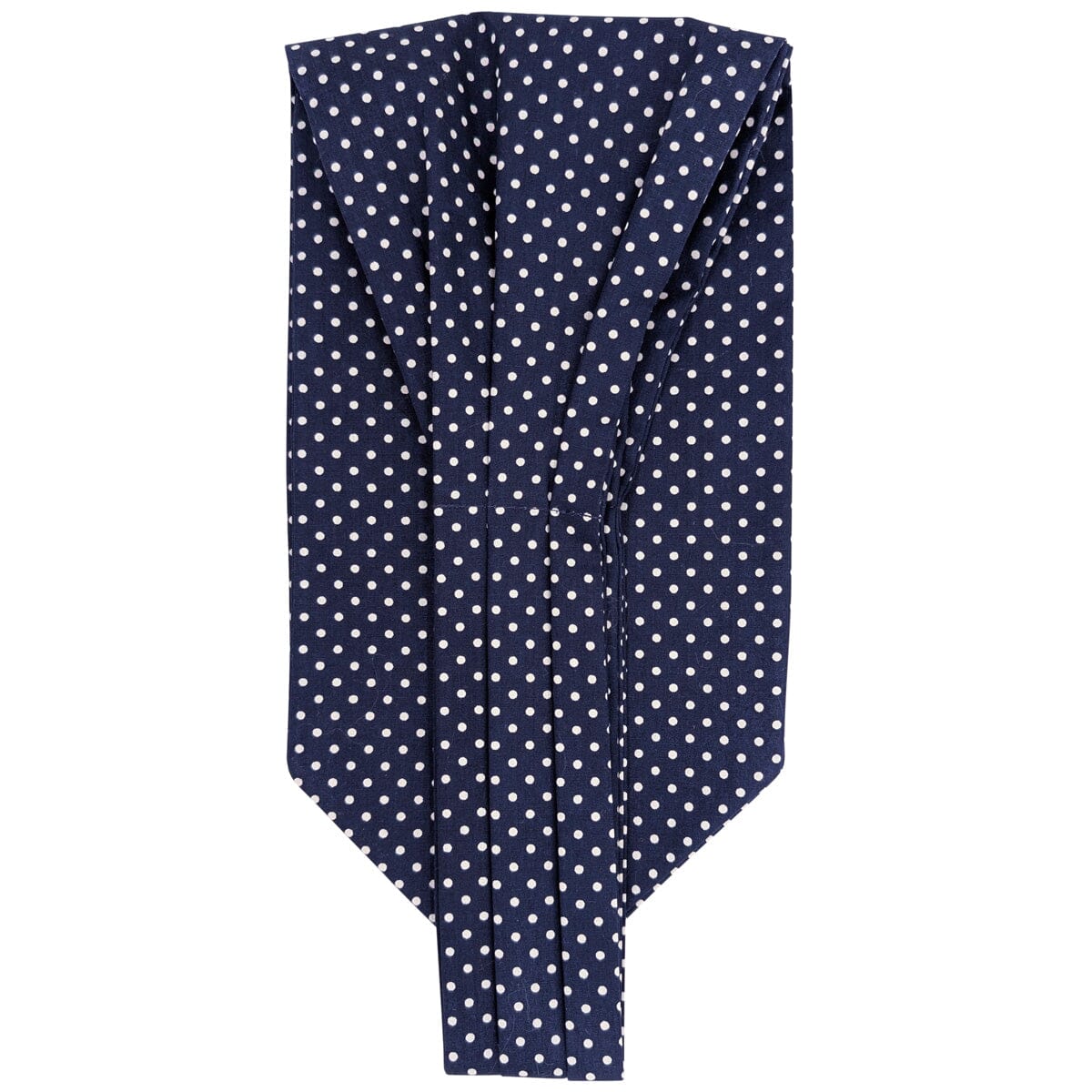 Navy Spot Cotton Cravat - Cravats - 