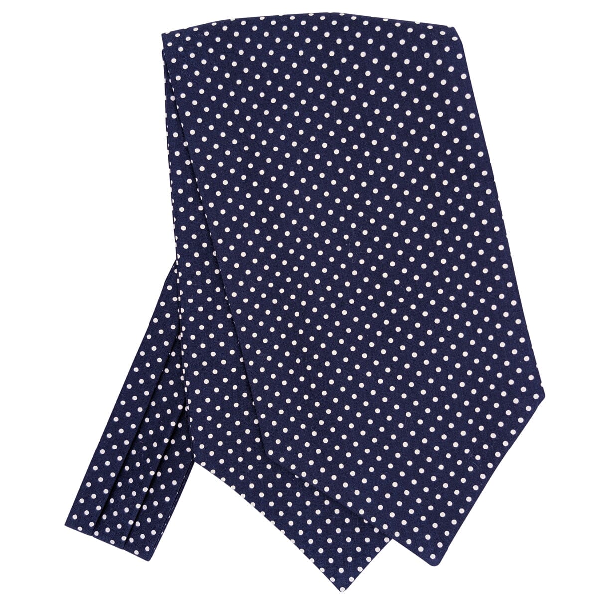 Navy Spot Cotton Cravat - Cravats - Cravat Only 