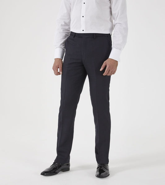 Newman Black Check Dinner Trousers - Trousers - 30R - THREADPEPPER