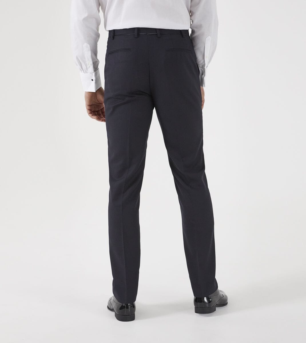 Newman Black Check Dinner Trousers - Trousers - - THREADPEPPER