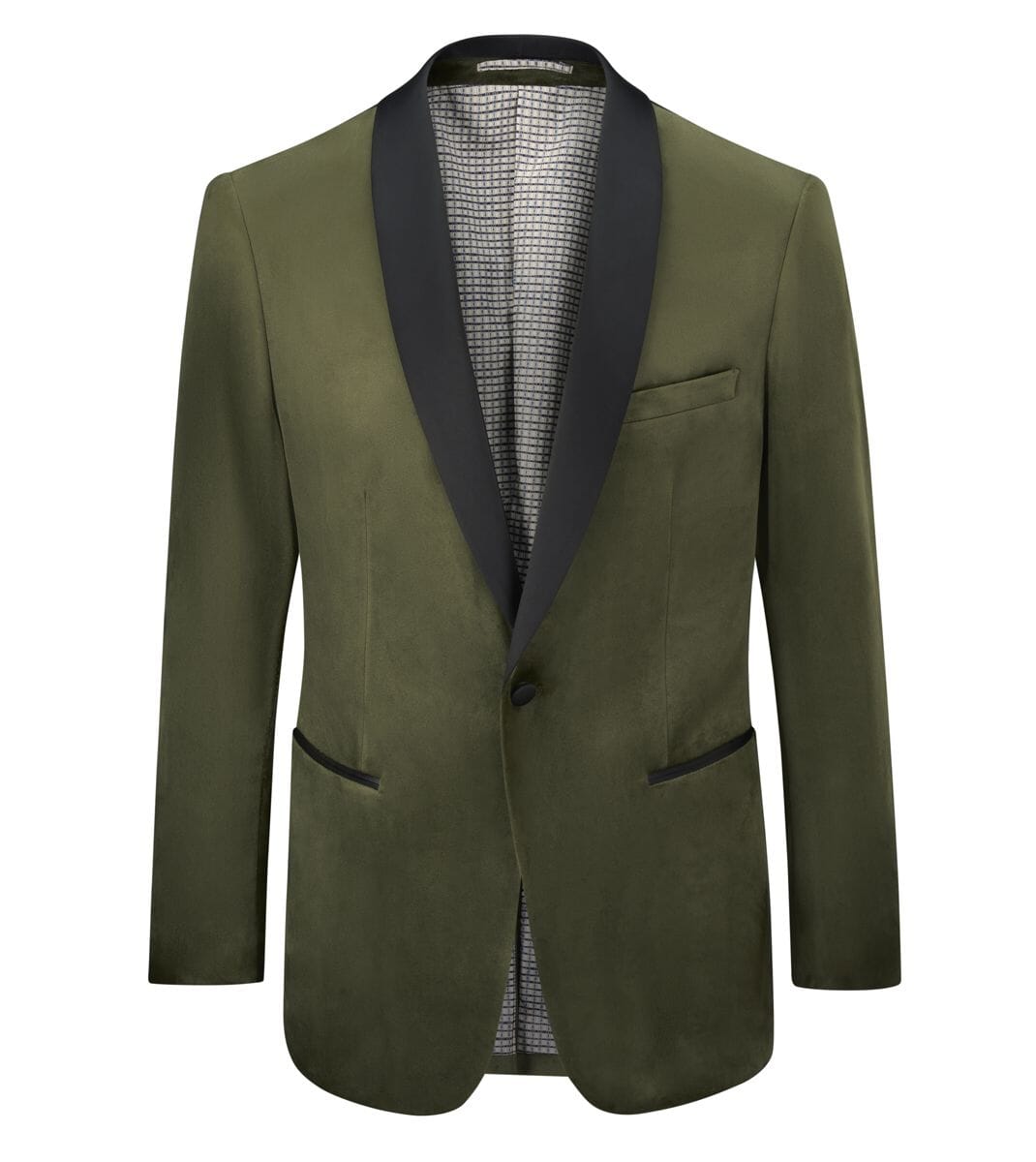 Paso Velvet Dinner Jacket - Blazers & Jackets - Olive 36R 