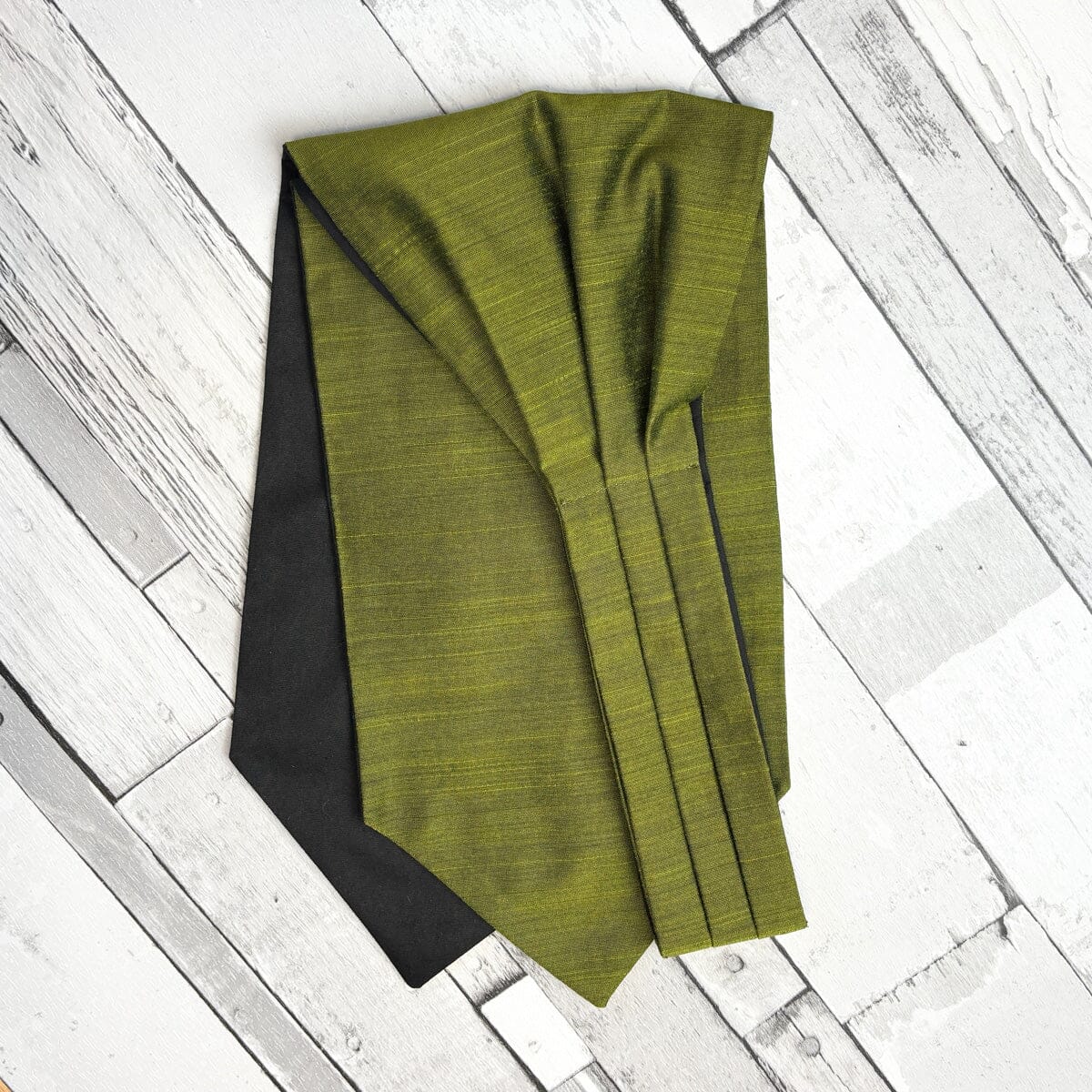 Peridot Green Dupion Cravat - Cravats - 