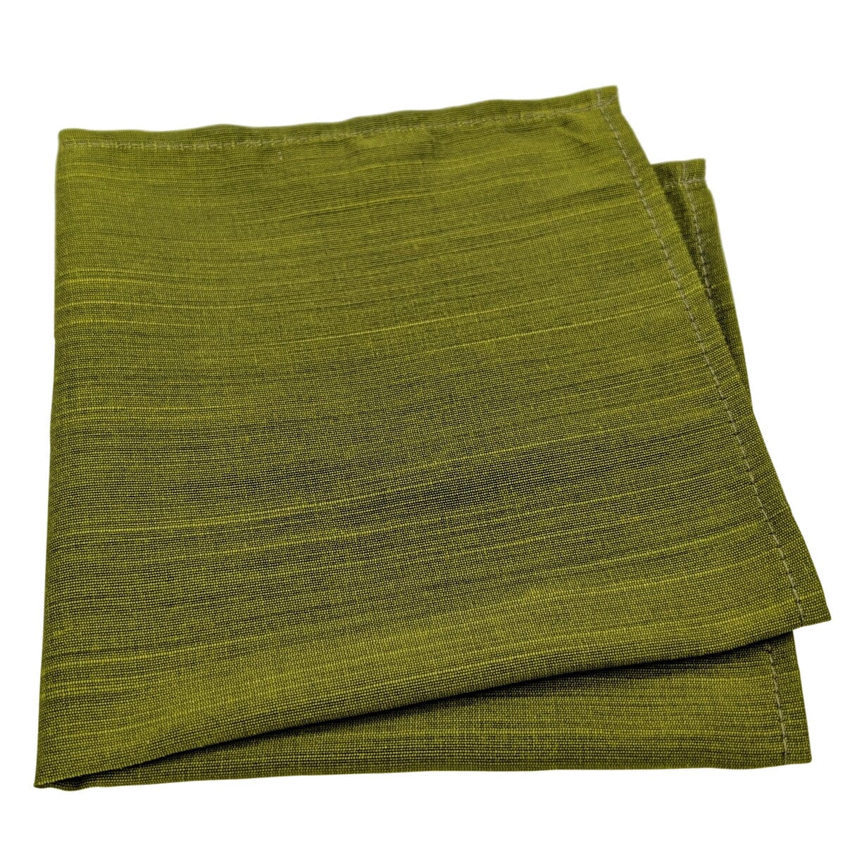 Peridot Green Dupion Pocket Square - Handkerchiefs - 