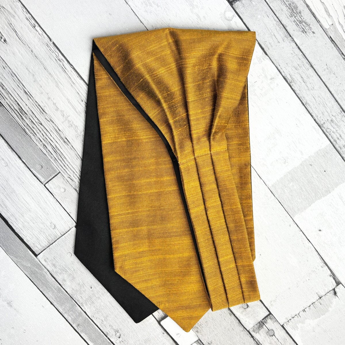 Persian Yellow Dupion Cravat - Cravats - 