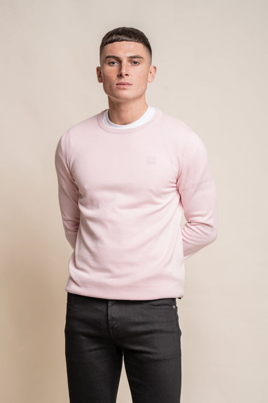 Pink Crewneck Jumper - Jumpers - S - THREADPEPPER