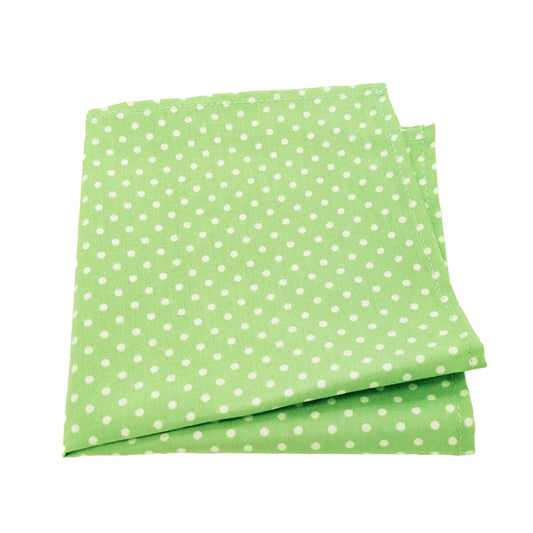 Pistachio Spot Cotton Pocket Square - Handkerchiefs - 