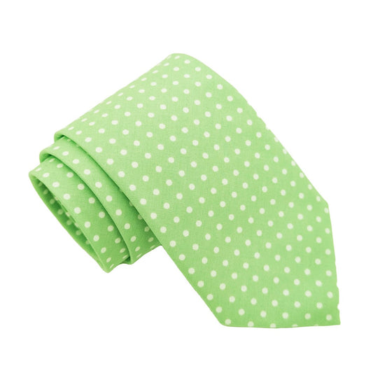 Pistachio Spot Cotton Tie - Ties - Tie Only 