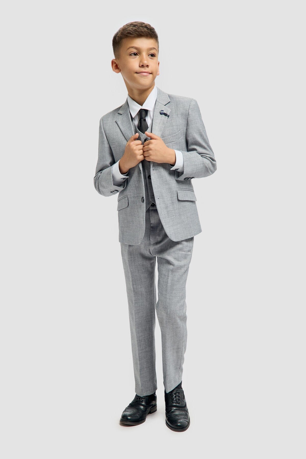 Plain Grey Boys 3 Piece Suit - STOCK CLEARANCE - Blazers & Jackets Sale - 1 