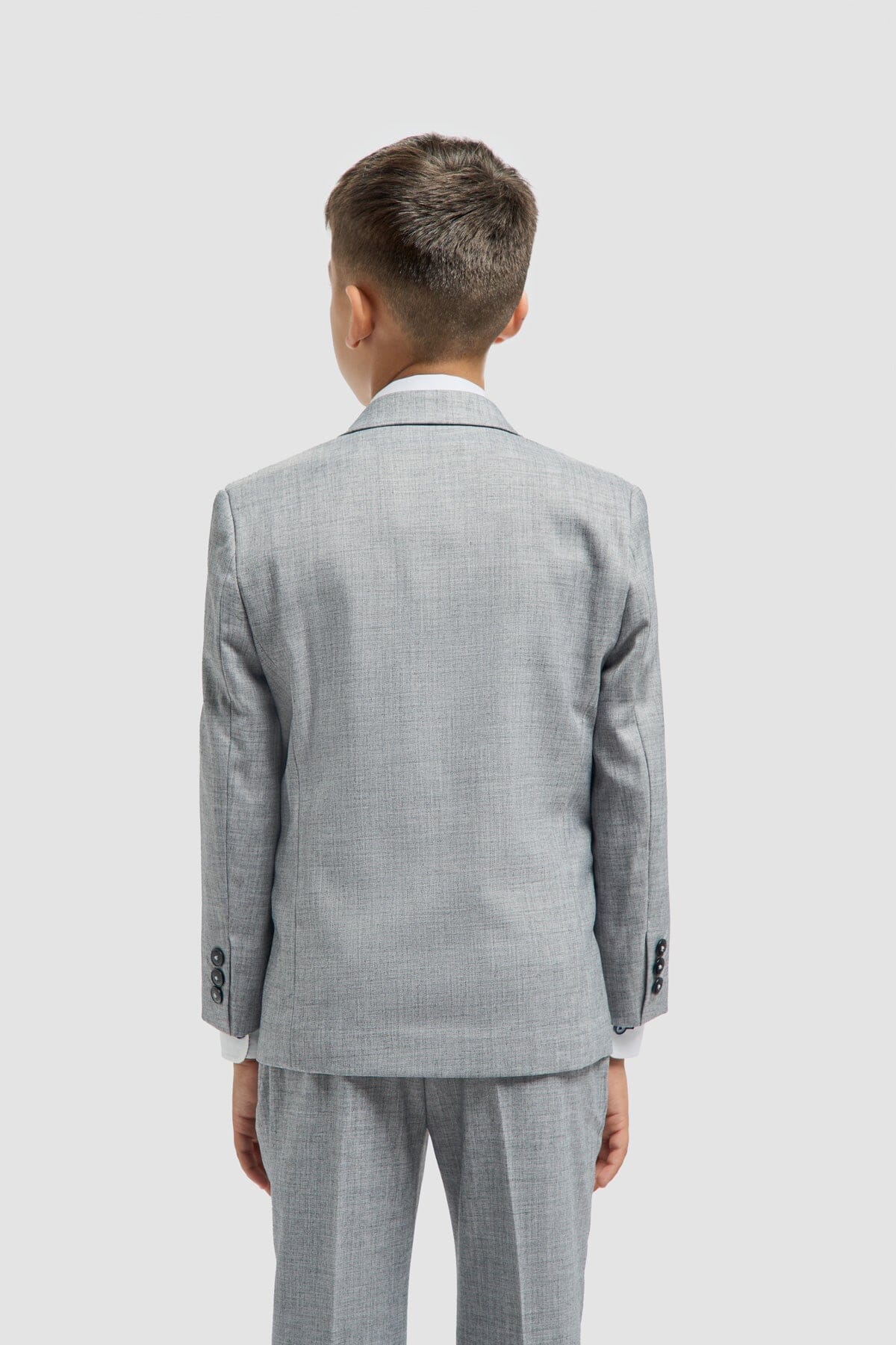 Plain Grey Boys 3 Piece Suit - STOCK CLEARANCE - Blazers & Jackets Sale - 