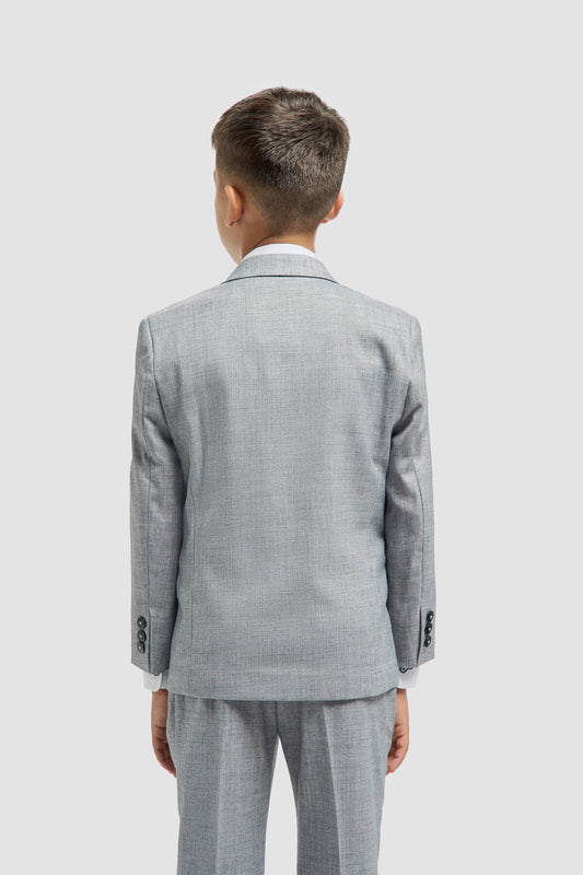 Plain Grey Boys 3 Piece Suit - STOCK CLEARANCE - Blazers & Jackets Sale - 