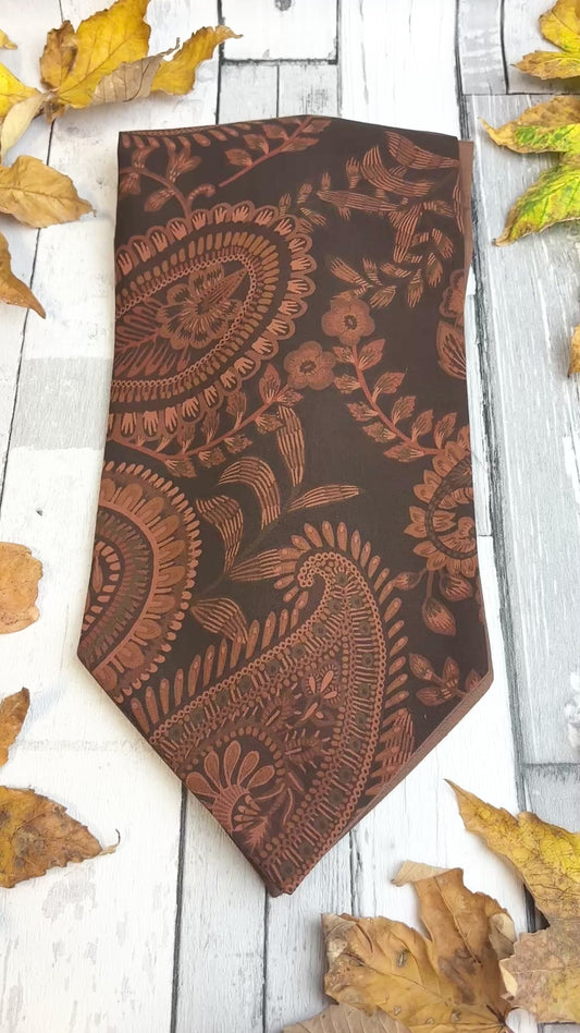 Autumn Paisley Cupro Cravat