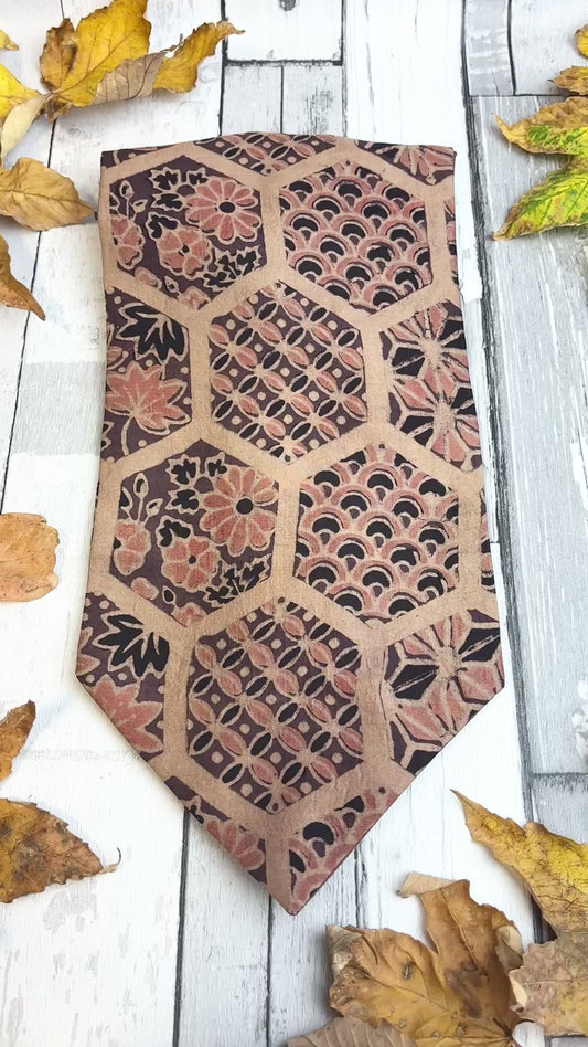 Brown Mulberry Silk Cravat