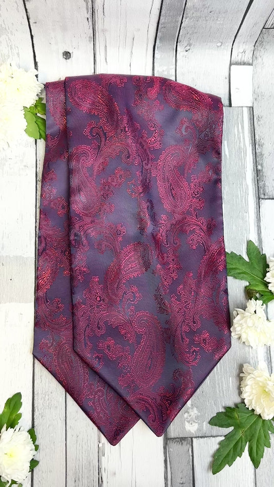Paisley Jacquard Cravat - 28 Colours