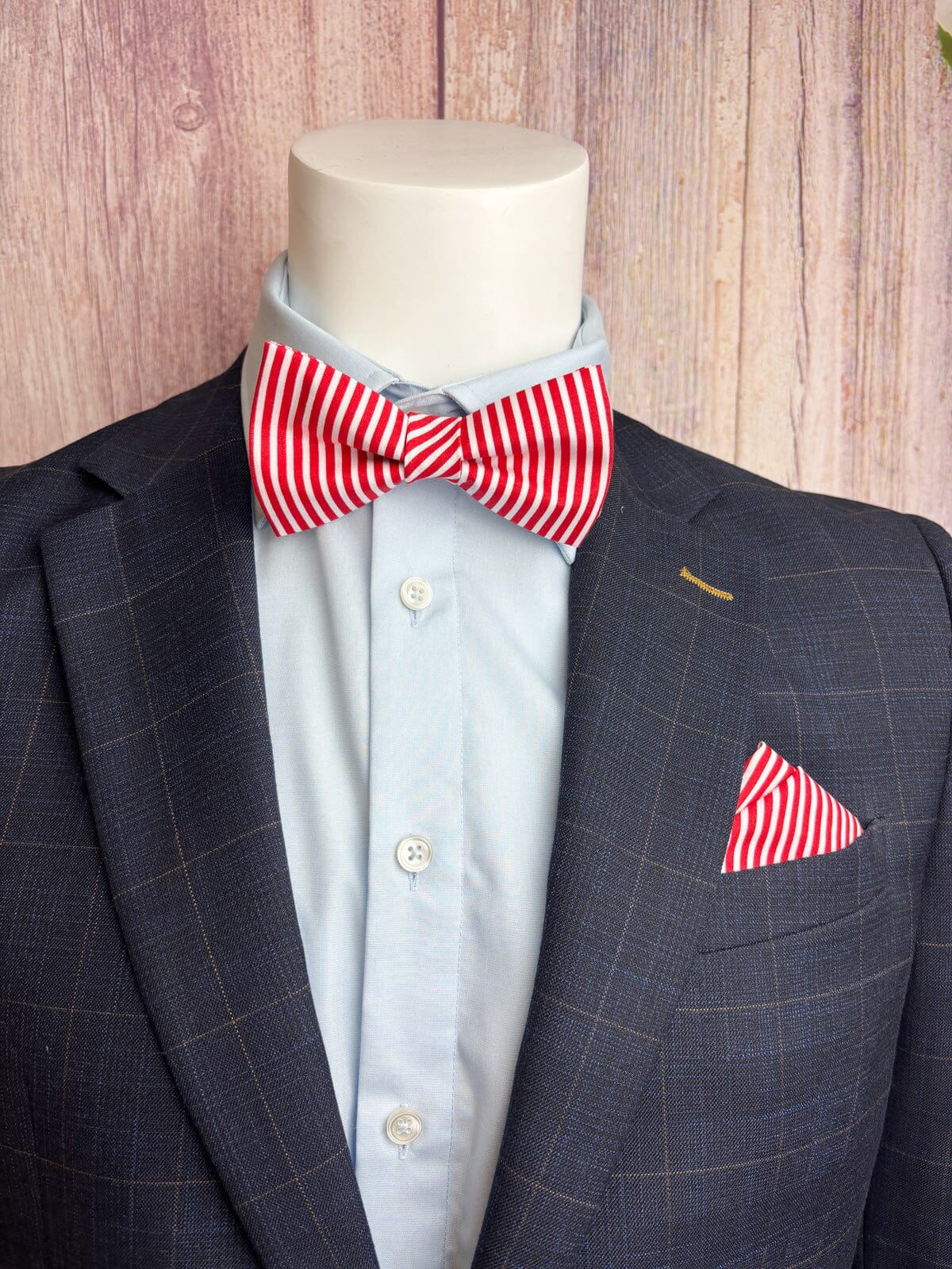 Red Candy Cane Bow Tie - Bow Ties - 