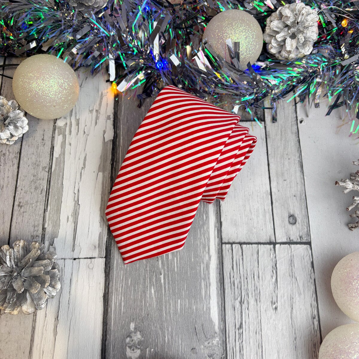 Red Candy Cane Tie - Ties - 