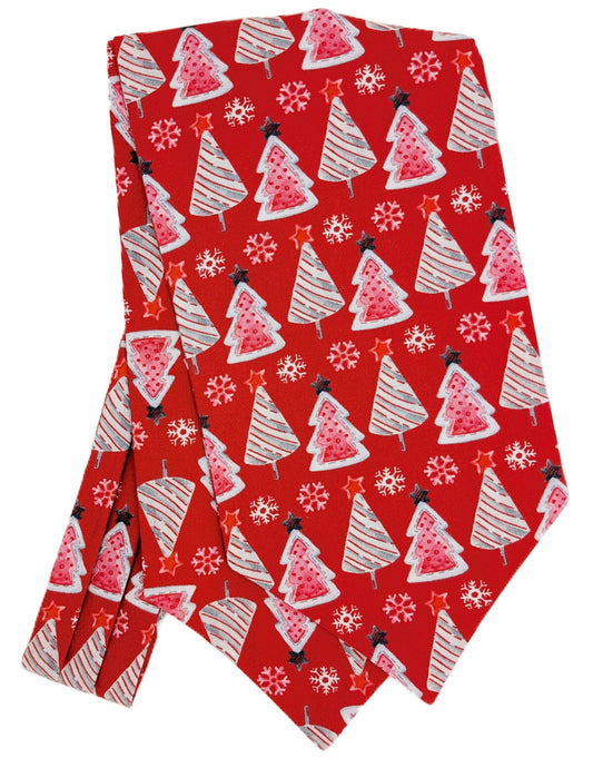Red Christmas Trees Cravat - Cravats - 