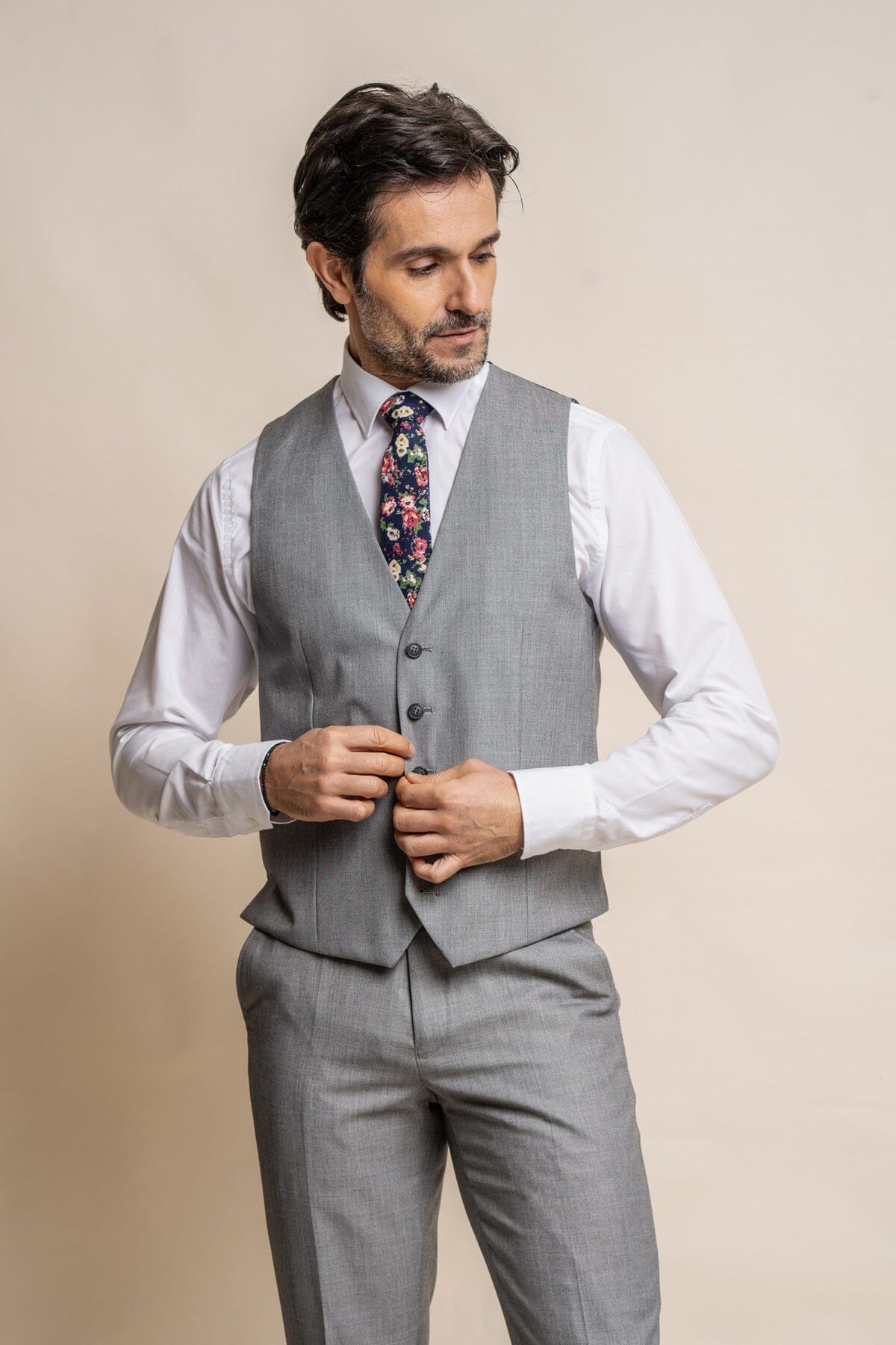 Reegan Grey Waistcoat - Waistcoats - 