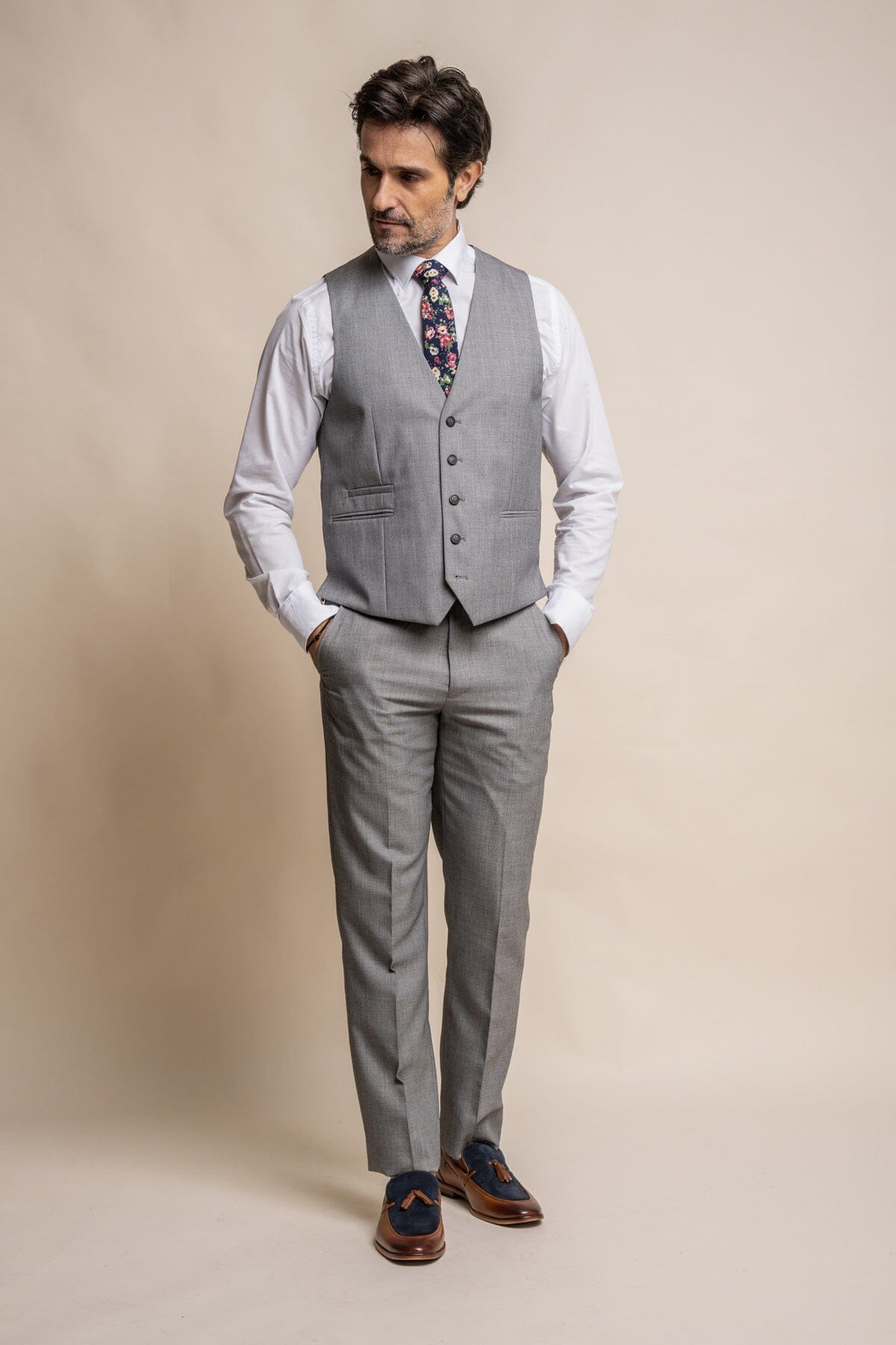 Reegan Grey Waistcoat - Waistcoats - 