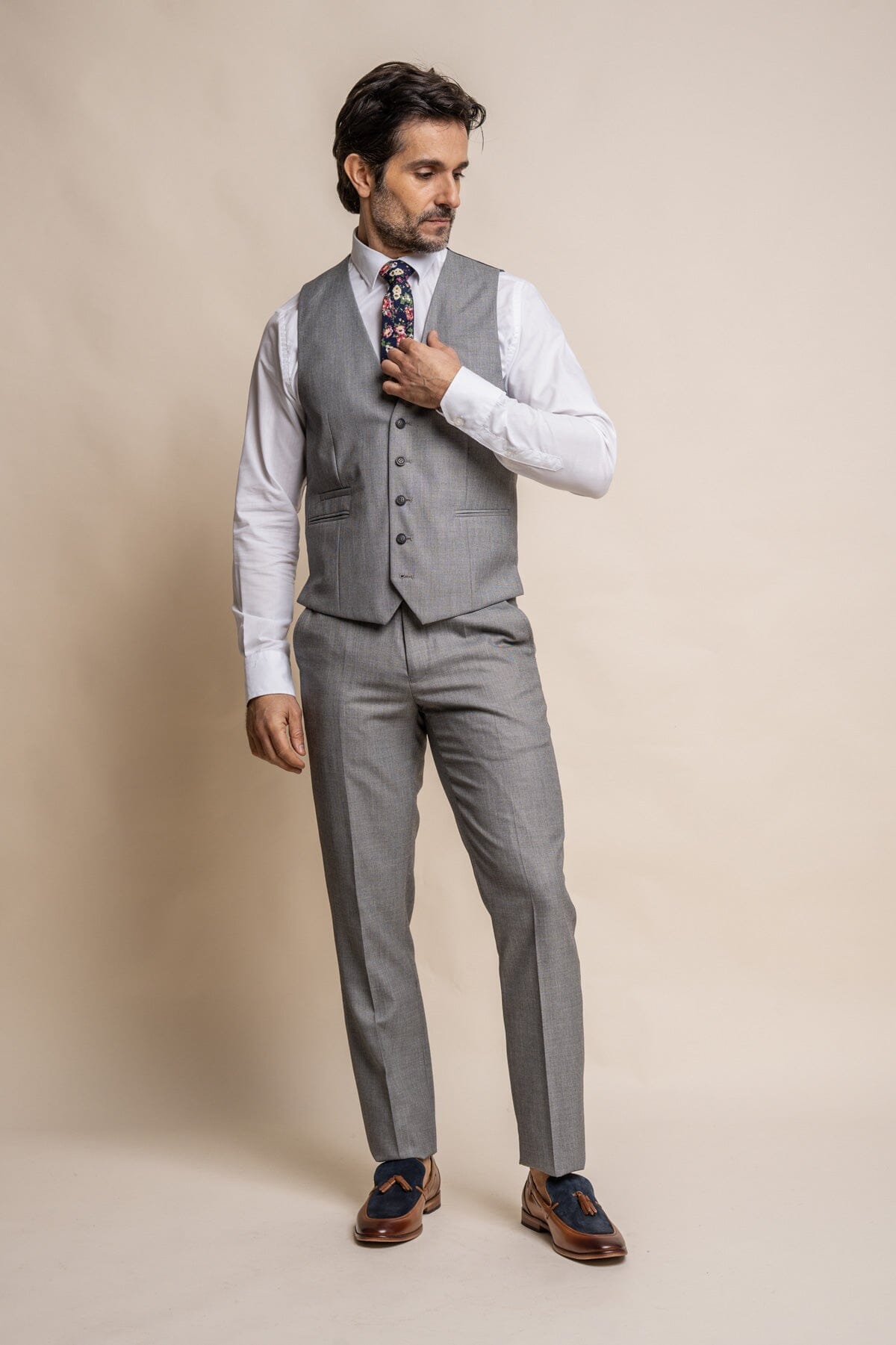 Reegan Grey Waistcoat - Waistcoats - 