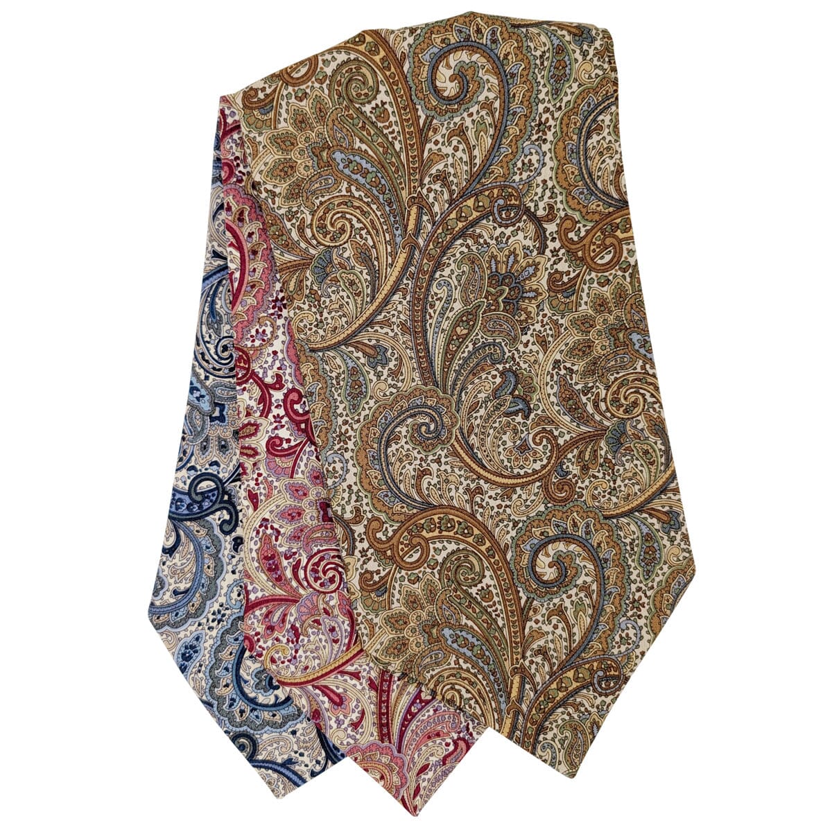 Retro Paisley Cotton Cravat - 3 Colours - Cravats - 