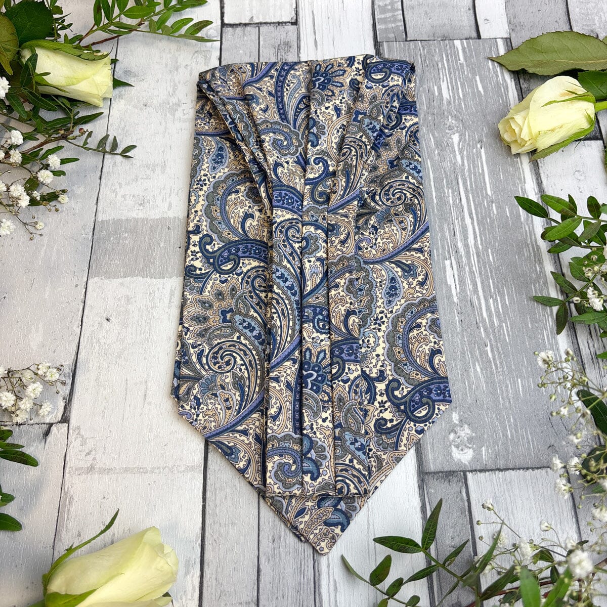 Retro Paisley Cotton Cravat - Cravats - 