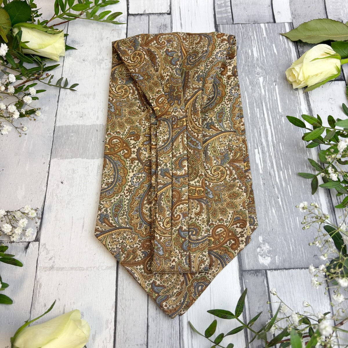 Retro Paisley Cotton Cravat - Cravats - 
