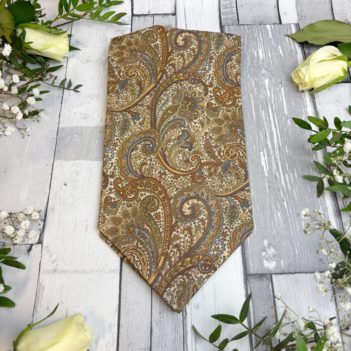 Retro Paisley Cotton Cravat - Cravats - 