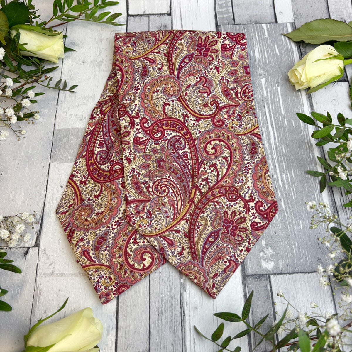 Retro Paisley Cotton Cravat - Cravats - 