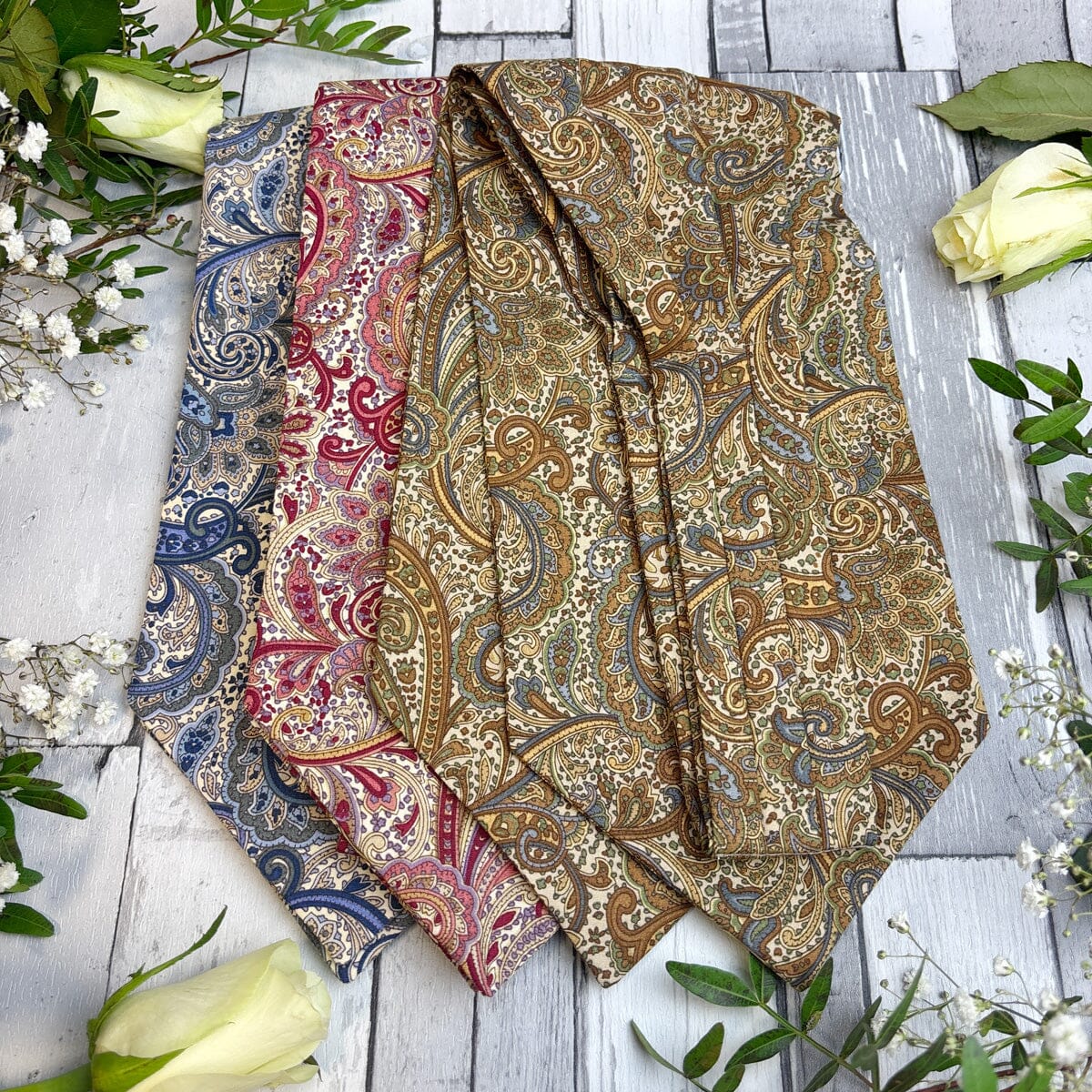 Retro Paisley Cotton Cravat - Cravats - 