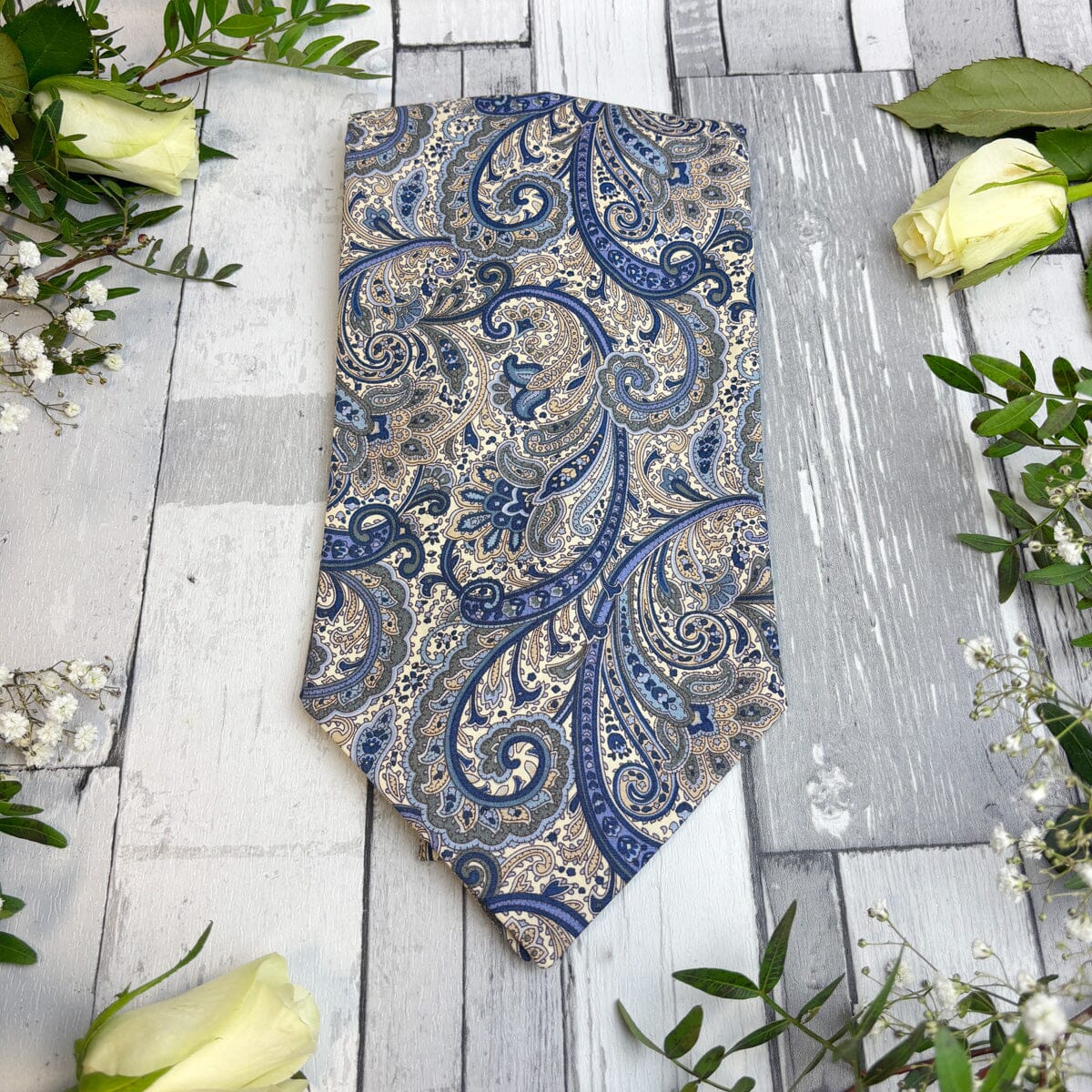 Retro Paisley Cotton Cravat - Cravats - 